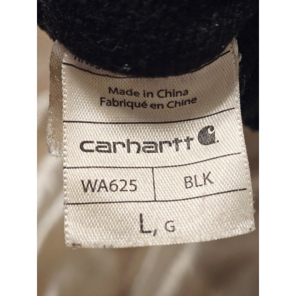 WA625 Carhartt Women's Quilts Mitt Black Sz L Winter Gear Travel Warm Waterproof - Picture 4 of 5